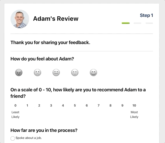 Real time feedback gif